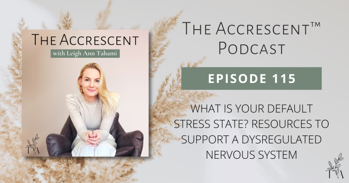 Podcast Ep. 115 What Is Your Default Stress State? Resources To Support ...